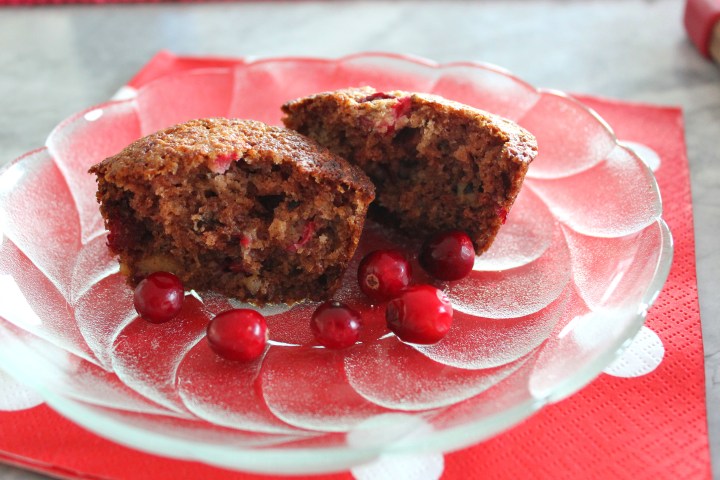 Whole Wheat Apple Cranberry&nbsp;Muffins